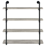 Elmcrest 39-inch 4-shelf Wall Bookshelf Grey Driftwood