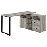 Furniture City Houma - Coaster - Hertford 59-inch L-Shape Computer Desk Grey Driftwood - 804462