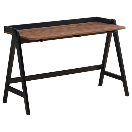 Furniture City Houma - Coaster - Raul 50-inch Writing Desk with USB Ports Walnut and Black - 805926
