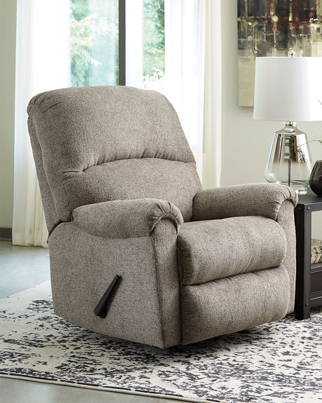 Furniture City Houma - Ashley Furniture - Ballinasloe Recliner - Rocker Recliner / Smoke - 8070325