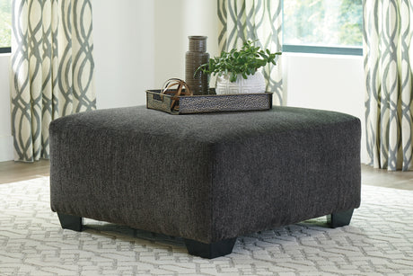 Furniture City Houma - Ashley Furniture - Ballinasloe Oversized Ottoman - Oversized Accent Ottoman / Smoke - 8070308