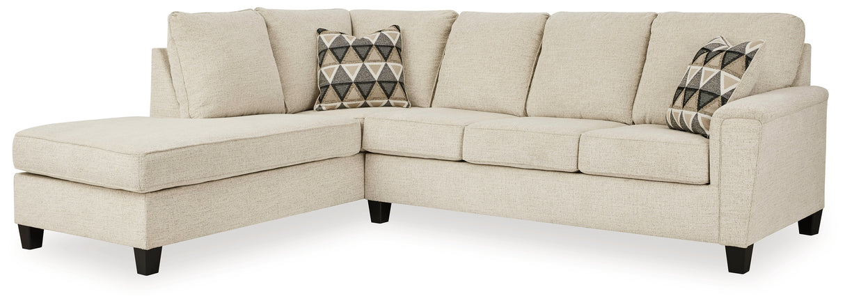 Furniture City Houma - Ashley Furniture - Abinger 2-Piece Sleeper Sectional with Chaise - LAF 2-Piece Sleeper Sectional with Chaise / Smoke - 83905S4