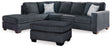 Furniture City Houma - Ashley Furniture - Altari 2-Piece Sectional with Chaise and Ottoman - 2-Piece Sectional with Chaise and Ottoman - 87213U11