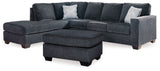 Furniture City Houma - Ashley Furniture - Altari 2-Piece Sectional with Chaise and Ottoman - 2-Piece Sectional with Chaise and Ottoman - 87213U11