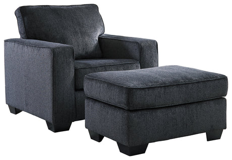 Furniture City Houma - Ashley Furniture - Altari Chair and Ottoman - Chair and Ottoman - 87213U2