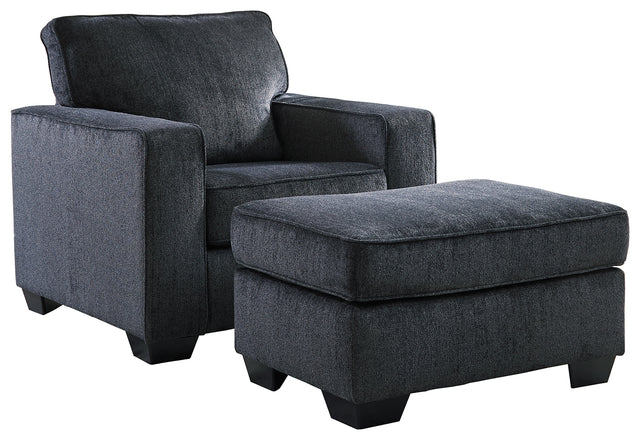 Furniture City Houma - Ashley Furniture - Altari Chair and Ottoman - Chair and Ottoman - 87213U2