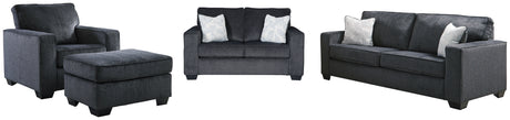 Furniture City Houma - Ashley Furniture - Altari Sofa, Loveseat, Chair and Ottoman - Sofa, Loveseat, Chair and Ottoman - 87213U8