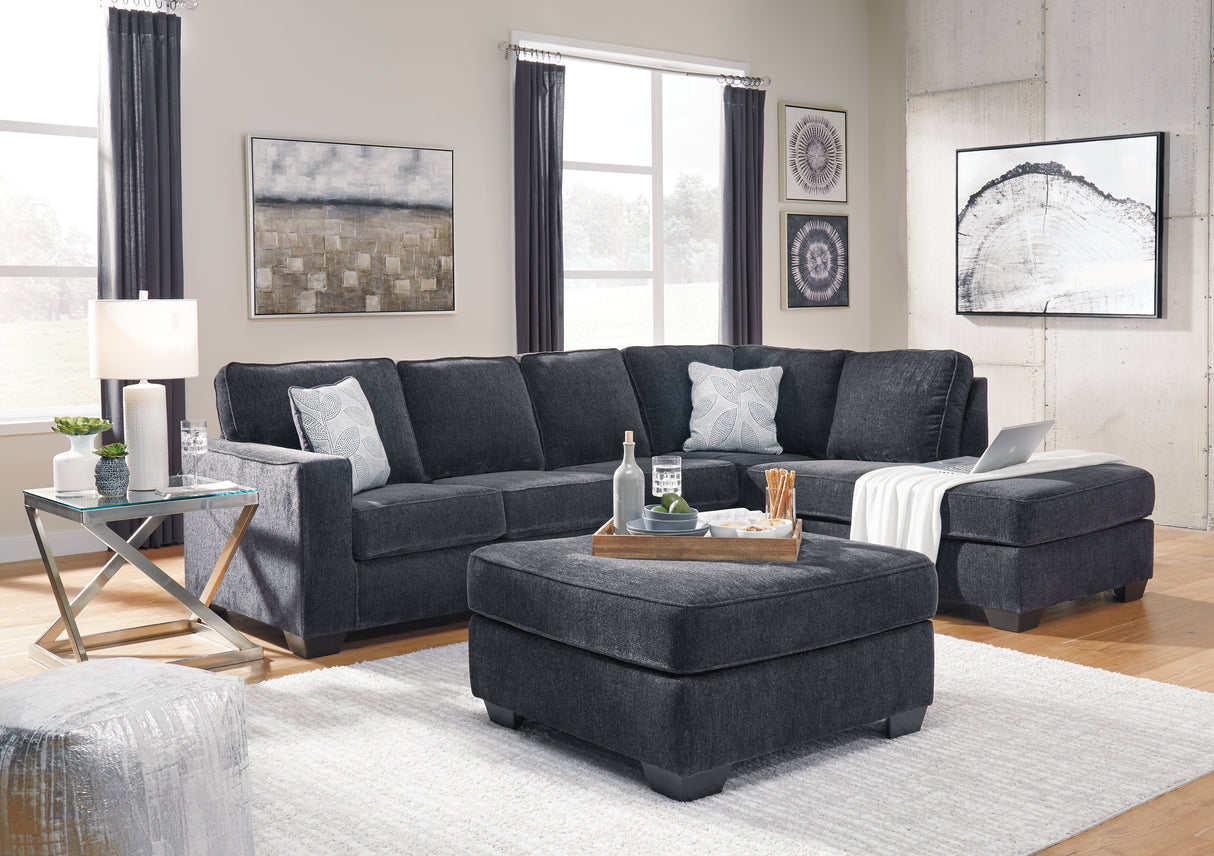 Furniture City Houma - Ashley Furniture - Altari 2-Piece Sectional and Ottoman - 2-Piece Sectional and Ottoman - 87213U7