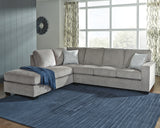 Furniture City Houma - Ashley Furniture - Altari 2-Piece Sectional with Chaise - RAF 2-Piece Sectional with Chaise / Alloy - 87214S1