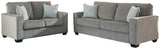 Furniture City Houma - Ashley Furniture - Altari Sofa and Loveseat - Sofa and Loveseat / Alloy - 87214U1
