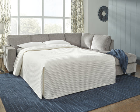 Furniture City Houma - Ashley Furniture - Altari 2-Piece Sleeper Sectional with Chaise - 2-Piece Sleeper Sectional with Chaise / Alloy - 87214S3