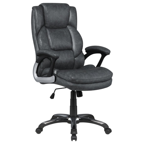 Furniture City Houma - Coaster - Nerris Upholstered Adjustable Home Office Desk Chair Grey - 881183