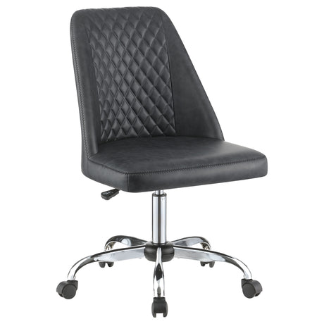 Furniture City Houma - Coaster - Althea Upholstered Adjustable Home Office Desk Chair Grey - 881196