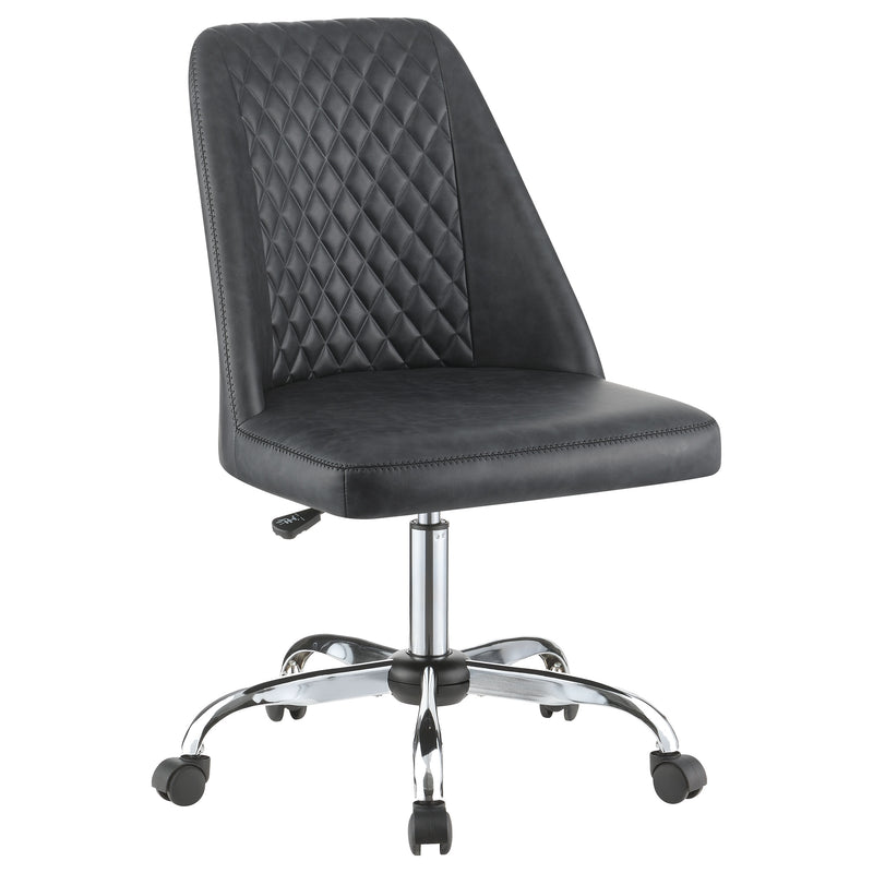 Furniture City Houma - Coaster - Althea Upholstered Adjustable Home Office Desk Chair Grey - 881196