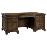 Furniture City Houma - Coaster - Hartshill 72-inch 7-drawer Executive Desk Burnished Oak - 881281