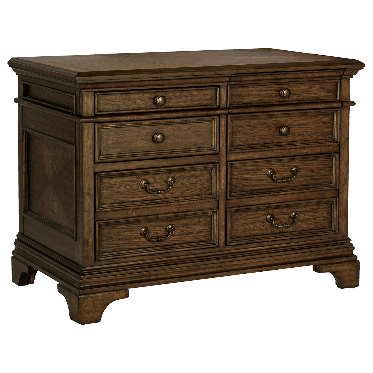 Furniture City Houma - Coaster - Hartshill 5-drawer Home Office File Cabinet Burnished Oak - 881284