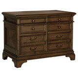 Furniture City Houma - Coaster - Hartshill 5-drawer Home Office File Cabinet Burnished Oak - 881284