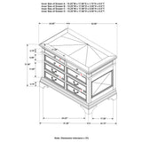 Hartshill 5-drawer Home Office File Cabinet Burnished Oak