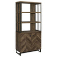 Furniture City Houma - Coaster - Millbrook 71-inch 2-door Storage Bookshelf Rustic Oak - 882093
