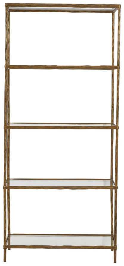 Ryandale - Bookcase - Antique Brass Finish