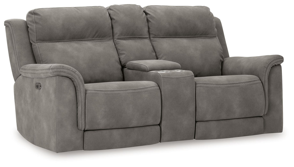 Next-Gen Durapella - Reclining Power Loveseat With Console