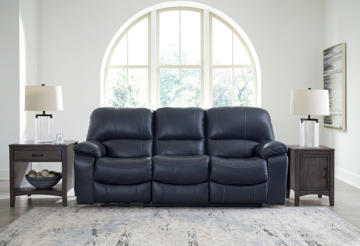 Leesworth - 3 Pc. - Power Reclining Sofa, Power Reclining Loveseat, Power Rocker Recliner - Ocean