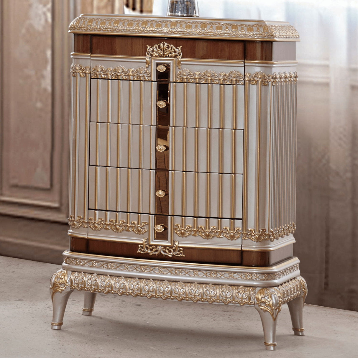 HD-9021 - Chest - Gold / Cherry / Pearl