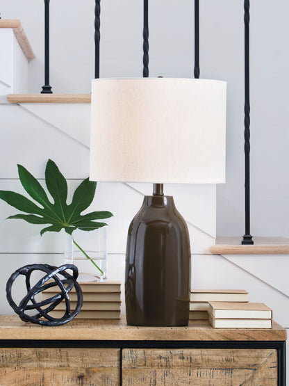 Jyler - Terracotta Table Lamp - Brown