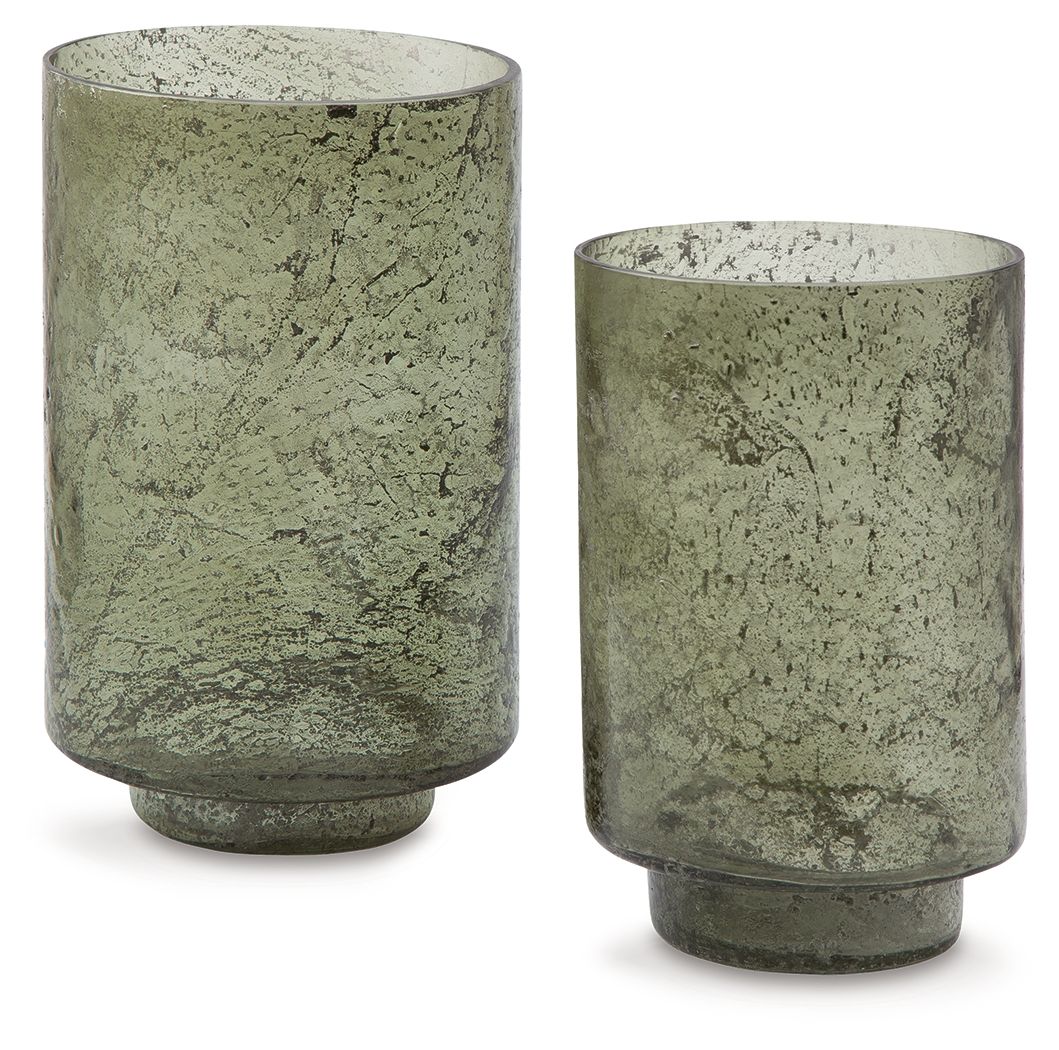 Clarkton - Candle Holder Set (Set of 2) - Green