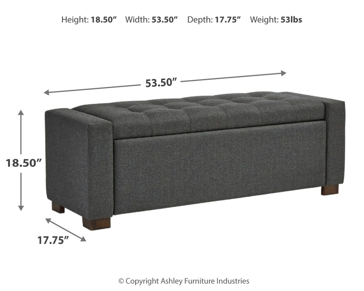 Cortwell - Storage Bench - Gray