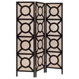 Furniture City Houma - Coaster - Vulcan 3 Panel Room Divider Folding Shoji Screen Cappuccino - 900090