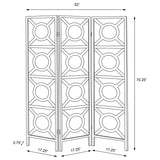 Vulcan 3 Panel Room Divider Folding Shoji Screen Cappuccino