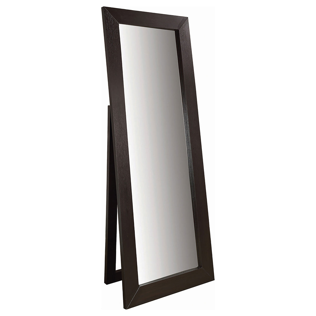 Furniture City Houma - Coaster - Toga 28 x 72 Inch Wood Standing Floor Mirror Cappuccino - 900453