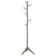 Furniture City Houma - Coaster - Devlin 6 Hook Freestanding Wood Coat Rack Hat Hanger Grey - 900632