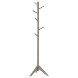 Furniture City Houma - Coaster - Devlin 6 Hook Freestanding Wood Coat Rack Hat Hanger Grey - 900632
