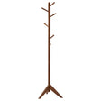 Furniture City Houma - Coaster - Devlin 6 Hook Freestanding Wood Coat Rack Hat Hanger Walnut - 900633