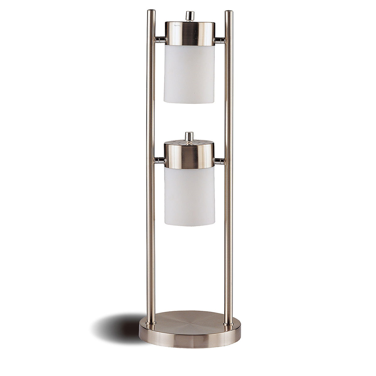 Furniture City Houma - Coaster - Munson 25-inch 2 Swivel Lights Bedside Table Lamp Silver - 900732