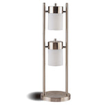 Furniture City Houma - Coaster - Munson 25-inch 2 Swivel Lights Bedside Table Lamp Silver - 900732