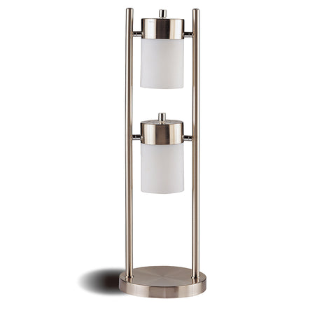 Furniture City Houma - Coaster - Munson 25-inch 2 Swivel Lights Bedside Table Lamp Silver - 900732