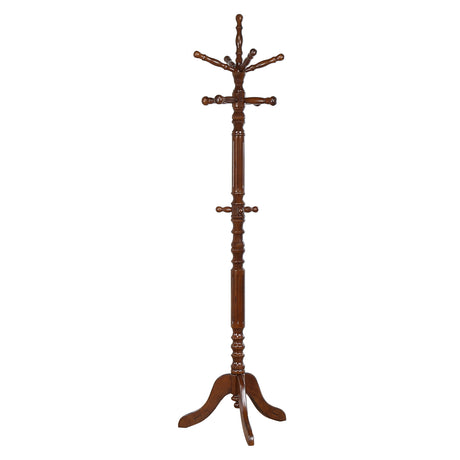Furniture City Houma - Coaster - Achelle 11 Hook Freestanding Coat Rack Hat Hanger Tobacco - 900769