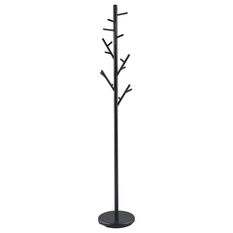 Furniture City Houma - Coaster - Clover 18 Hook Freestanding Metal Coat Rack Hat Hanger Black - 900897