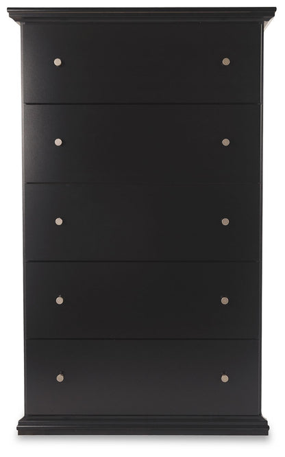 Maribel - Five Drawer Chest - Black