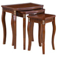 Furniture City Houma - Coaster - Daphne 3-piece Rectangular Wood Nesting Table Set Warm Brown - 901076