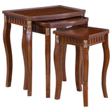 Furniture City Houma - Coaster - Daphne 3-piece Rectangular Wood Nesting Table Set Warm Brown - 901076