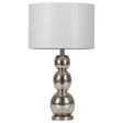 Furniture City Houma - Coaster - Mineta 27-inch Drum Shade Stacked Table Lamp Antique Silver - 901185
