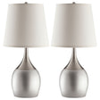 Furniture City Houma - Coaster - Tenya 24-inch Empire Shade Urn Table Lamp Silver (Set of 2) - 901471