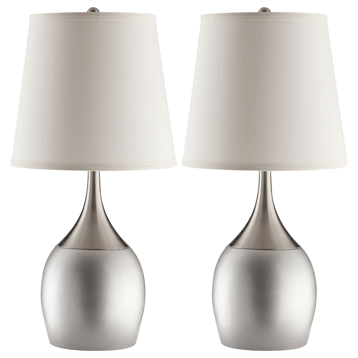 Furniture City Houma - Coaster - Tenya 24-inch Empire Shade Urn Table Lamp Silver (Set of 2) - 901471