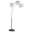 Furniture City Houma - Coaster - Miriam 90-inch Hanging Crystal Arc Floor Lamp Chrome - 901484