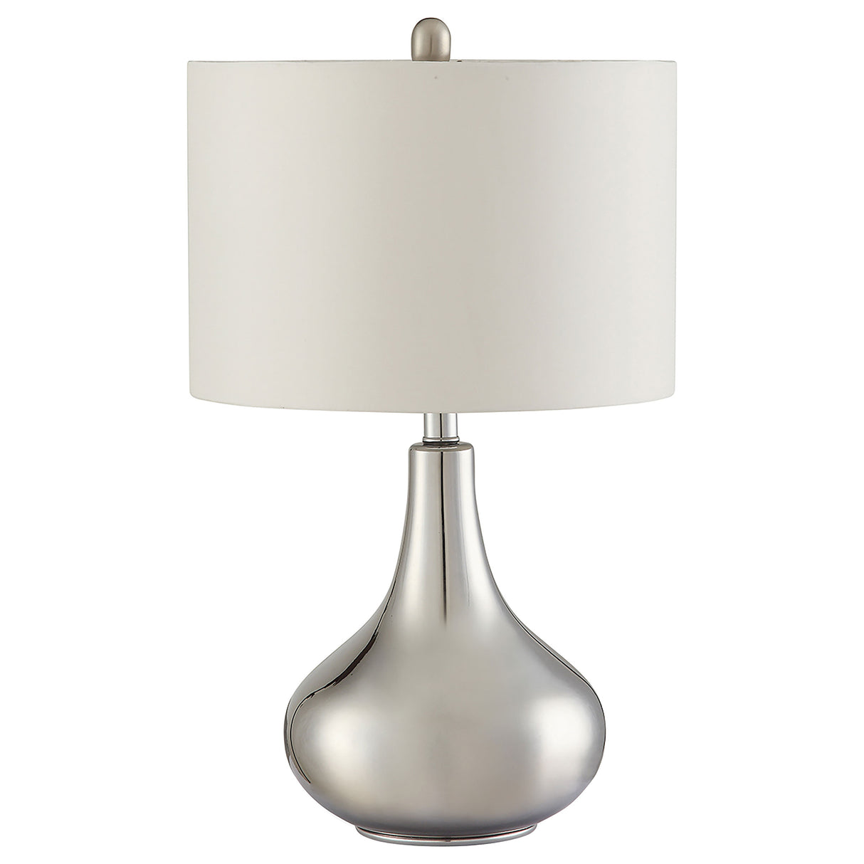 Furniture City Houma - Coaster - Junko 24-inch Drum Shade Urn Bedside Table Lamp Chrome - 901525