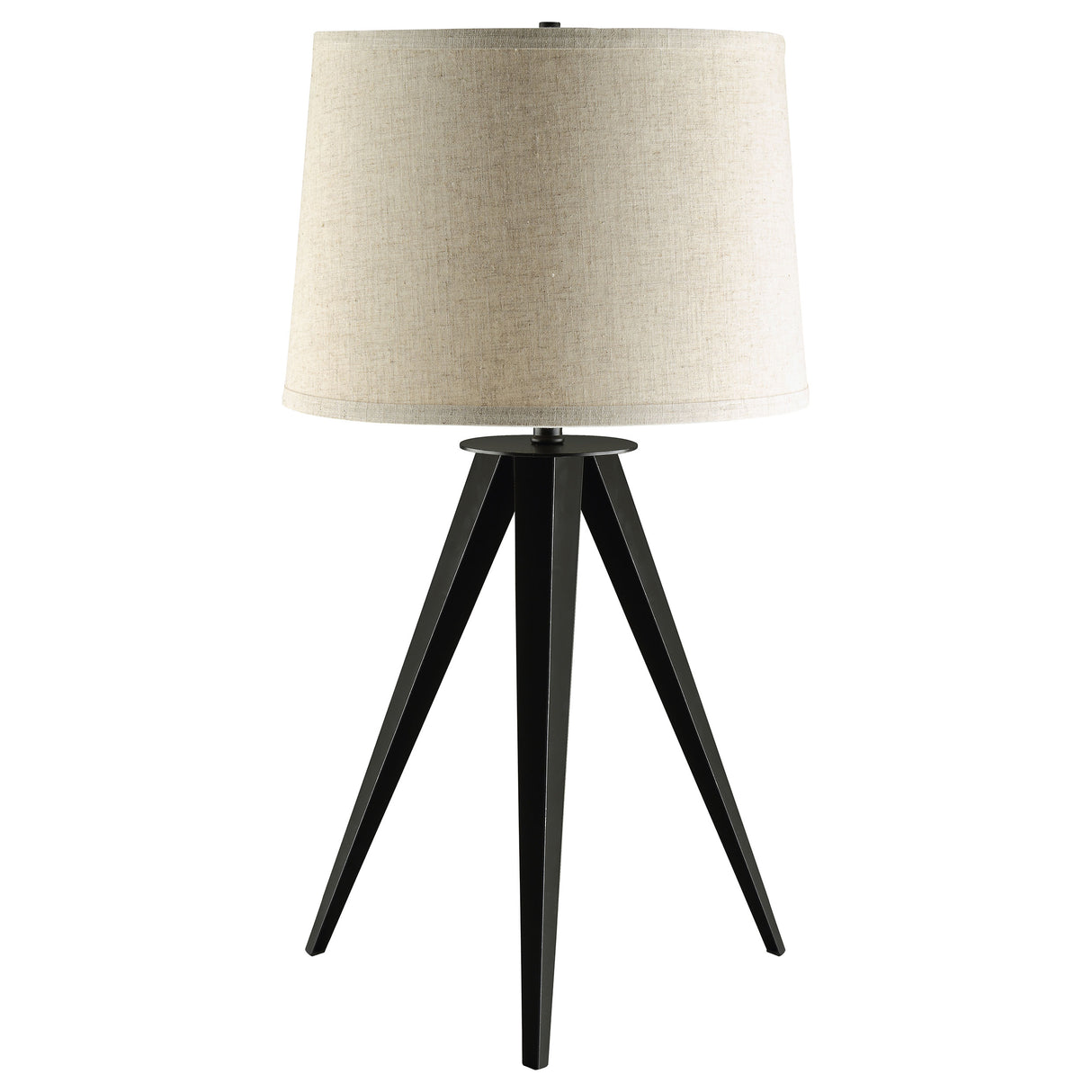 Furniture City Houma - Coaster - Sabat 29-inch Empire Shade Tripod Beside Table Lamp Black - 901644